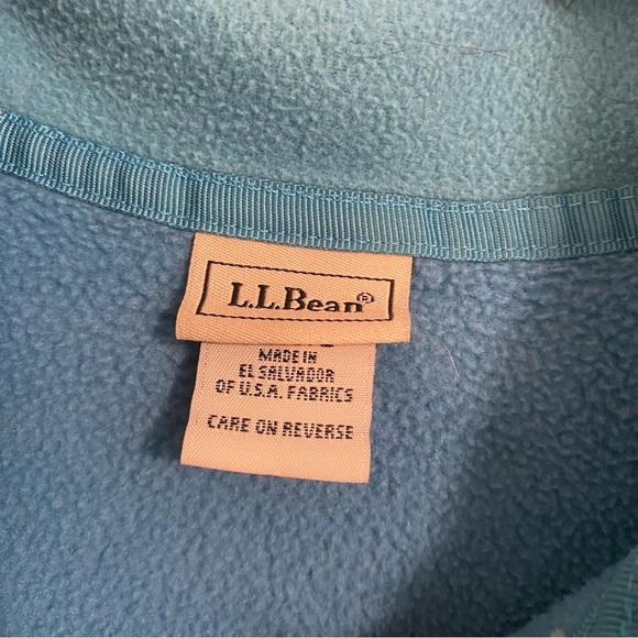 VTG LL Bean Fleece Women's L Blue FullZip Jacket Mountain Classic Outdoor Gorp - Picture 3 of 7
